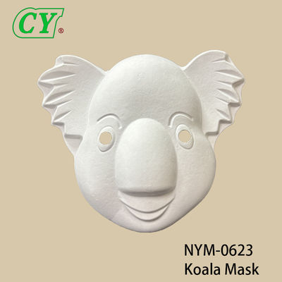 সাদা DIY হ্যালোইন পশু মুখোশ - সৃজনশীল অঙ্কন ও স্প্রে পেইন্টিংয়ের জন্য পরিবেশ-সচেতন পাল্প-ঢালাই বেস