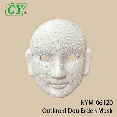 সাদা DIY পুরো মুখের মাস্ক পার্টি ফেস মাস্ক পাল্প উপাদান পেইন্টযোগ্য কাগজের মাস্ক হ্যালোউইনের জন্য